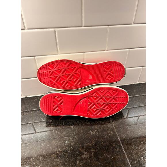 Converse Chuck 70 Ox Unisex Patent Trainers Shoes 162442C Red Size M5.5/W7.5 - Picture 9 of 11